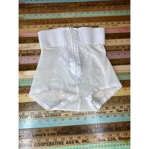 Vintage Shapewear Girdle Shaper Tummy Control Brief Size Small Zipper Lace MCM